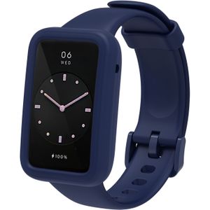 Siliconen sportbandje met case - Donkerblauw - Xiaomi Smart band 7 Pro