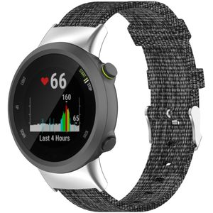 Garmin Nylon canvas bandje - Grijs - Garmin Forerunner 45 / 45S