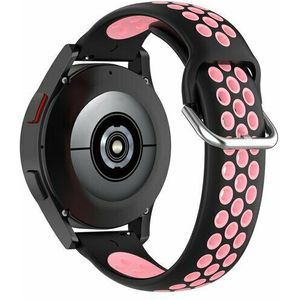 Garmin Garmin Vivoactive 4 / 4L - Siliconen sportbandje met gesp - Zwart + roze