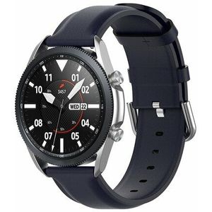 Samsung Classic leren bandje - Donkerblauw - Samsung Galaxy Watch - 46mm / Samsung Gear S3