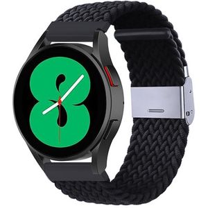 Braided nylon bandje - Zwart - Xiaomi Mi Watch / Xiaomi Watch S1 / S1 Pro / S1 Active / Watch S2