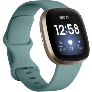 Fitbit Versa 3 & 4 / Sense 1 & 2 Sportbandje - Groen - Maat: M/L