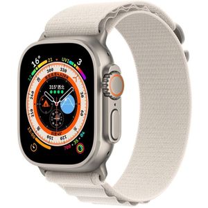 Alpine Loop nylon bandje - Starlight - Geschikt voor Apple Watch 42mm / 44mm / 45mm / 49mm