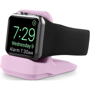 Siliconen Apple Watch houder - Lila - Geschikt voor alle series Apple Watch