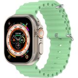 Apple watch Ocean bandje - Lichtgroen - Geschikt voor Apple Watch 42mm / 44mm / 45mm / 49mm