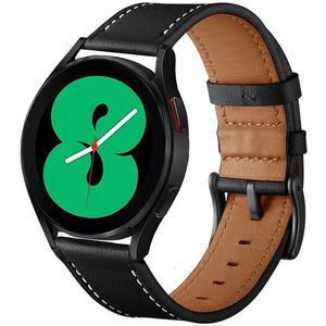 lederen bandje - Zwart - Huawei Watch GT 2 / GT 3 / GT 4 - 46mm