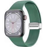 Apple watch Siliconen bandje - Folding Buckle - Groen - Geschikt voor Apple Watch 38mm / 40mm / 41mm