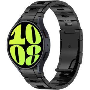Titanium band met aansluitknop  - Zwart - Samsung Galaxy Watch 6 - 40mm & 44mm