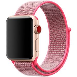 Apple watch Sport Loop nylon bandje - Roze - Geschikt voor Apple Watch 38mm / 40mm / 41mm