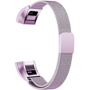 FitBit Alta HR - Milanese bandje - Maat: Small - Licht paars