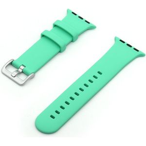 Apple watch Rubberen sportbandje met gesp - Mint groen - Geschikt voor Apple Watch 38mm / 40mm / 41mm - Apple watch bandjes