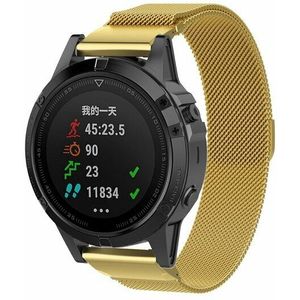 Garmin Milanese bandje - Goud - Garmin Tactix 8 - 51mm  - Garmin bandje