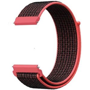 Samsung Sport Loop nylon bandje - Rood/oranje - Samsung Galaxy Watch 3 - 41mm