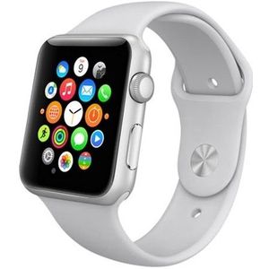 Apple watch Rubberen sportbandje - Grijs - Geschikt voor Apple Watch 38mm / 40mm / 41mm - Apple watch bandjes