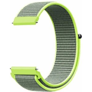 Samsung Sport Loop nylon bandje - Neon groen - Samsung Galaxy Watch 6 Classic - 47mm & 43mm