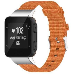 Garmin Nylon canvas bandje - Oranje - Garmin Forerunner 35 / 30