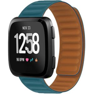 Fitbit Versa 3/4 & Sense 1/2 - Siliconen Loop bandje - Blauwgroen