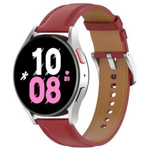 Samsung Luxe leren bandje - Bordeaux - Samsung Galaxy watch 7 - 40mm / 44mm - Samsung bandje