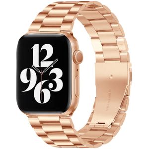Apple watch Stalen schakelband - Rosé goud - Geschikt voor Apple watch 38mm / 40mm / 41mm