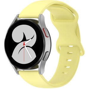 Solid color sportband - Geel - Samsung Galaxy Watch 4 - 40mm & 44mm