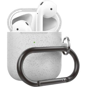 Apple AirPods 1/2 hoesje siliconen chargebox Series - soft case - zilver pearl - UV bescherming