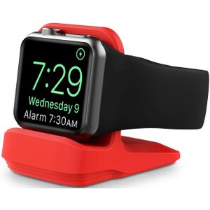 Siliconen Apple Watch houder - Rood - Geschikt voor alle series Apple Watch