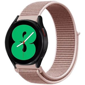 Samsung Sport Loop nylon bandje - Zacht roze - Samsung Galaxy Watch - 46mm / Samsung Gear S3 - Samsung bandje