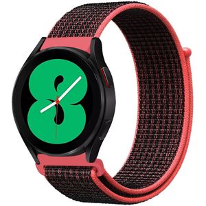 Samsung Sport Loop nylon bandje - Rood/oranje - Samsung Galaxy Watch 4 - 40mm / 44mm