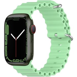 Ocean bandje - Lichtgroen - Geschikt voor Apple Watch 38mm / 40mm / 41mm