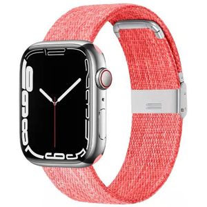 Apple watch Canvas Limited Edition bandje - Roze - Geschikt voor Apple Watch 42mm / 44mm / 45mm / 49mm