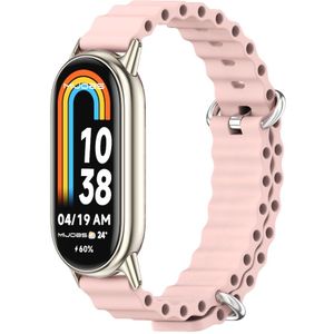 Ocean siliconen bandje - Roze - Xiaomi Smart band 8