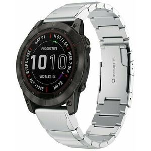 Garmin Stainless steel schakelband - Zilver - Garmin Tactix 8 - 47mm  - Garmin bandje