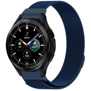 Samsung Samsung Galaxy Watch 4 Classic - 42mm / 46mm - Milanese bandje (ronde connector) - Donkerblauw