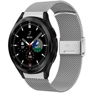 Samsung Samsung Galaxy Watch 4 Classic - 42mm & 46mm - Milanese bandje met klemsluiting - Zilver