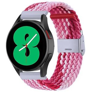 Samsung Braided nylon bandje - Roze gemêleerd - Samsung Galaxy Watch - 42mm