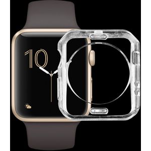 Siliconen Case 42mm - Transparant - Geschikt voor Apple Watch 42mm
