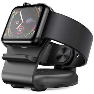 Apple Watch / iPhone houder - Dock station - Zwart - Geschikt voor Apple watch of iPhone