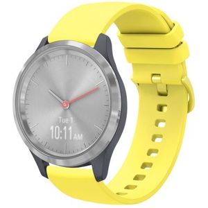 Garmin Venu 3s / Vivoactive 4s / Venu 2s / Vivomove 3s / Forerunner 255s - Soft siliconen bandje - Geel