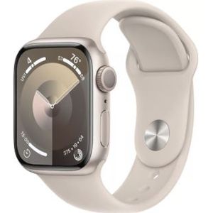 Apple watch Rubberen sportbandje - Sterrenlicht / starlight - Geschikt voor Apple Watch 42mm / 44mm / 45mm / 46mm / 49mm - Apple watch bandjes