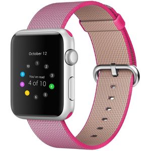 Apple watch Nylon bandje - Roze - Geschikt voor Apple Watch 38mm / 40mm / 41mm - Apple watch bandjes