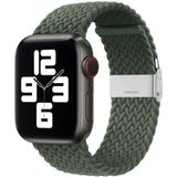 Apple watch Braided bandje - Groen - Geschikt voor Apple Watch 42mm / 44mm / 45mm / 49mm