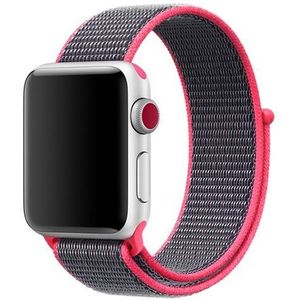 Apple watch Sport Loop nylon bandje - Magenta - Geschikt voor Apple Watch 38mm / 40mm / 41mm