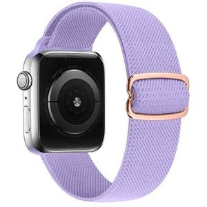 Solo Loop Nylon bandje - Paars - Geschikt voor Apple Watch 38mm / 40mm / 41mm