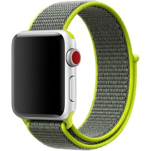 Sport Loop nylon bandje - Groen - Geschikt voor Apple Watch 42mm / 44mm / 45mm / 49mm