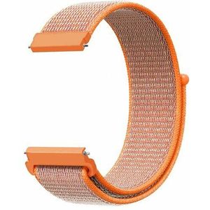 Samsung Sport Loop nylon bandje - Oranje - Samsung Galaxy Watch 6 Classic - 47mm & 43mm