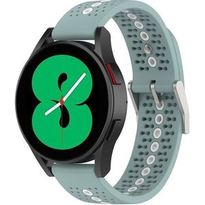 Samsung Dot Pattern bandje - Groenblauw - Samsung Galaxy Watch Active 2