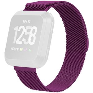 Fitbit Versa 1 / 2 & Lite milanese bandje - Maat: Large - Paars