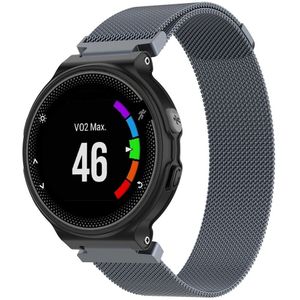 Garmin Garmin Forerunner 220 / 230 / 235 / 620 / 630 / 735 (XT) - Milanese bandje - Large - Space Grey