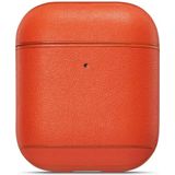 Apple AirPods 1/2 hoesje Genuine Leather Series - hard case - oranje