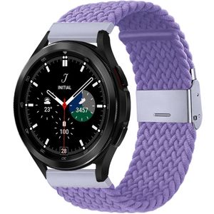 Samsung Braided nylon bandje - Paars - Samsung Galaxy Watch 4 Classic - 42mm / 46mm